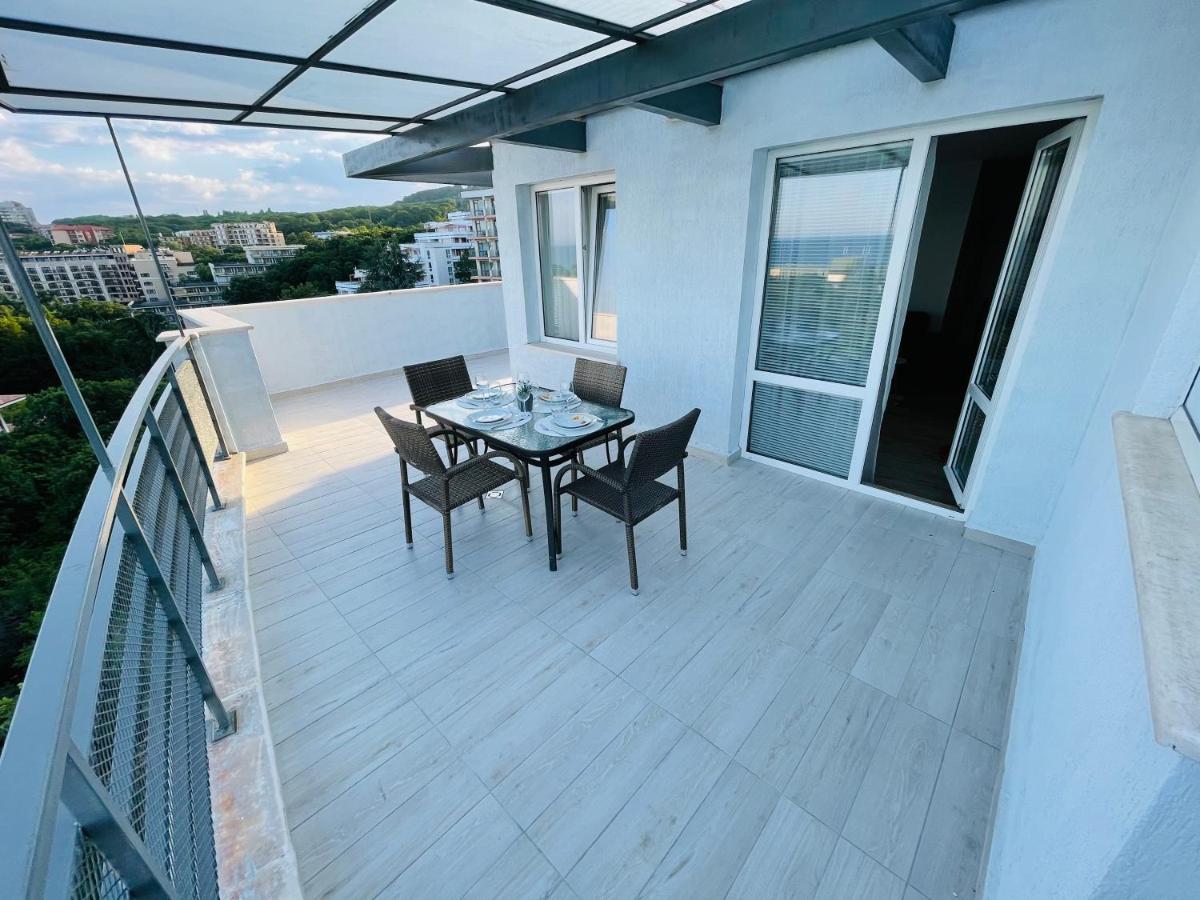 Sea Тerrace Aquamarine Apartment Golden Sands Bagian luar foto