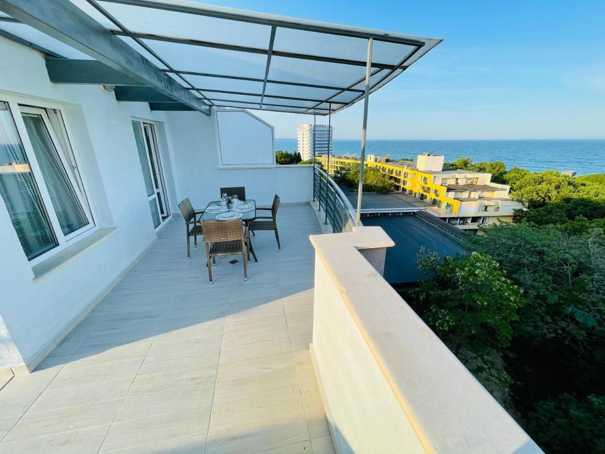 Sea Тerrace Aquamarine Apartment Golden Sands Bagian luar foto